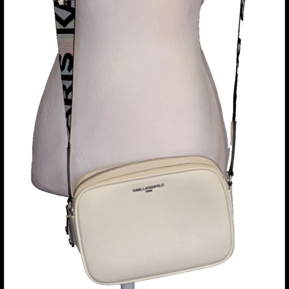 Karl Lagerfeld Ivory Crossbody Bag